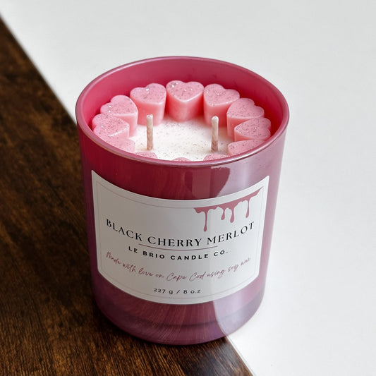 Black Cherry Merlot Soy Candle - Le Brio Candle