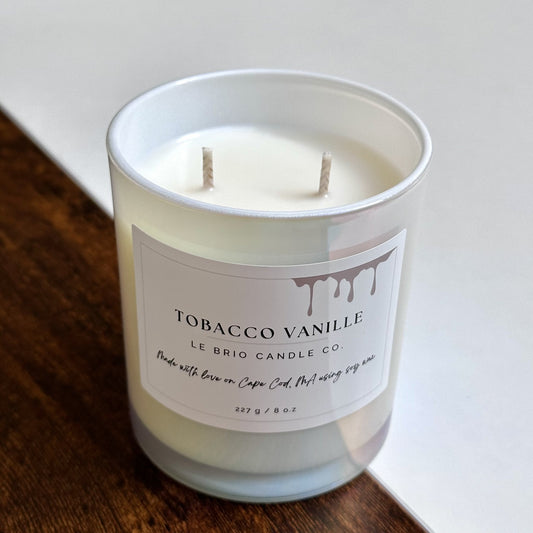 Tobacco Vanille Soy Candle - Le Brio Candle